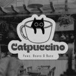 catpuccino preto branco